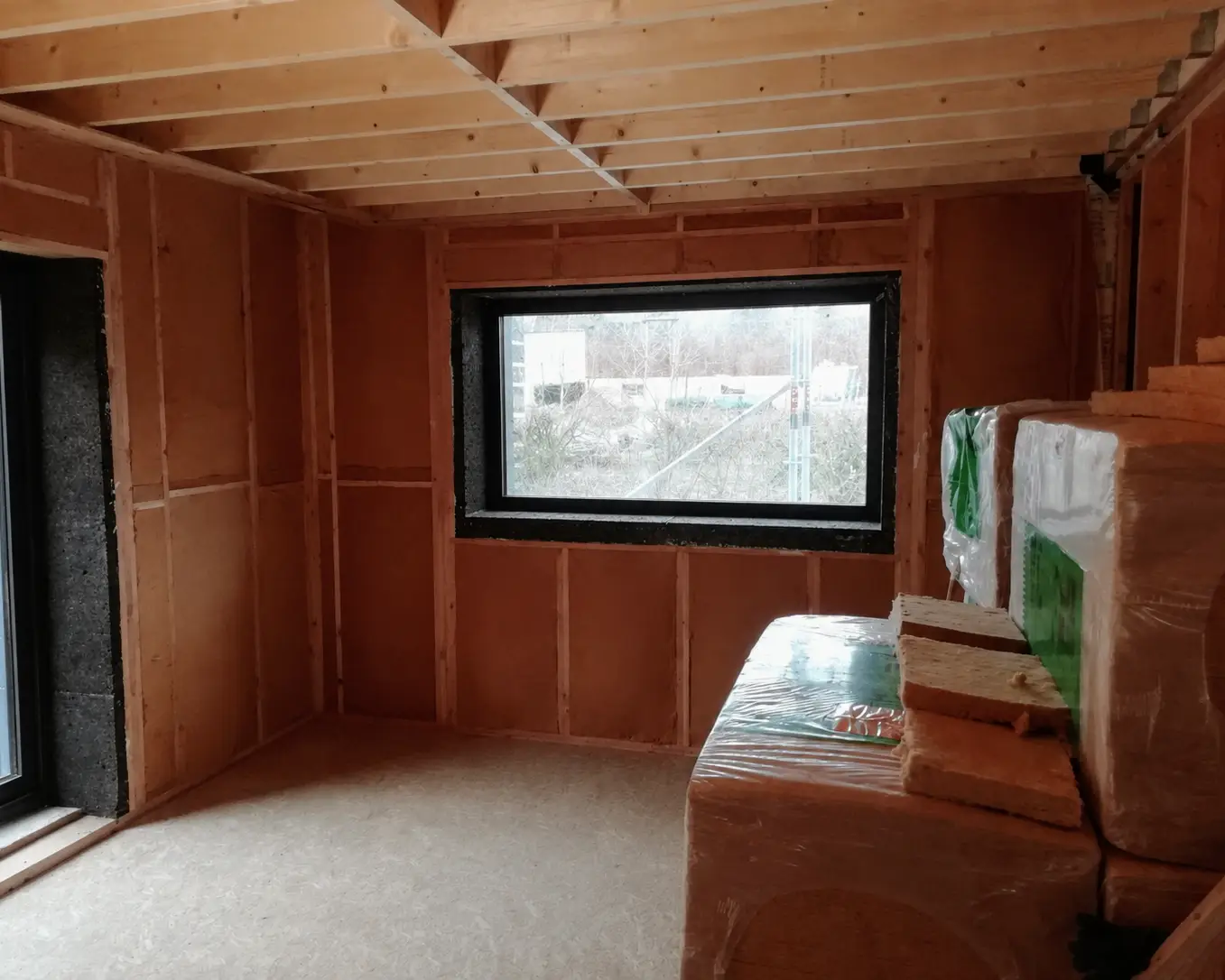 Isolation des murs en fibre de bois